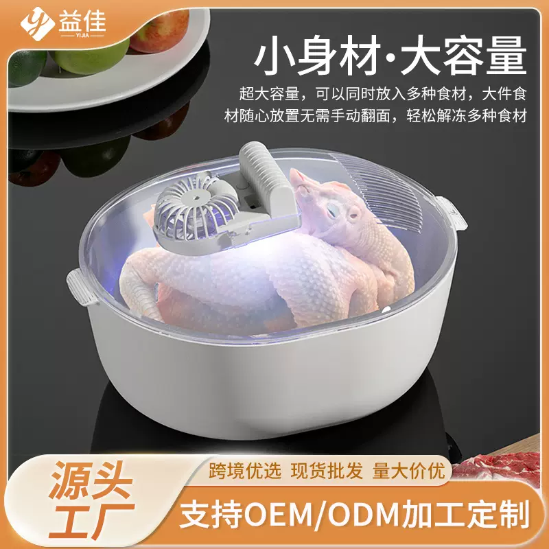 多功能四合一解冻器家用厨房食品快速解冻机紫外线杀菌解冻神器