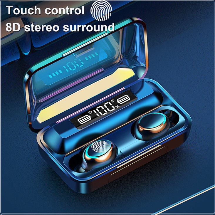 Explosivo transfronterizo F9 Auriculares Bluetooth inalámbricos reales M10 True TWS Mini en la oreja Auriculares de comercio exterior de gran potencia