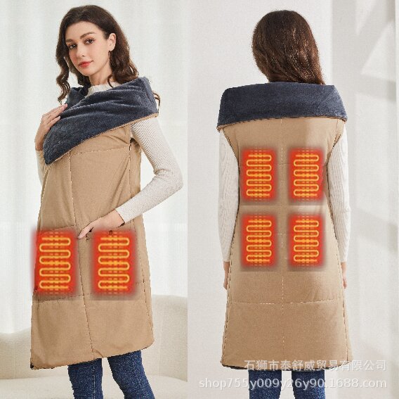 invierno calentamiento mantas de calentamiento inteligente mantas de lana multifuncional mantas de calentamiento eléctrico vestibles mantas de calentamiento domésticas