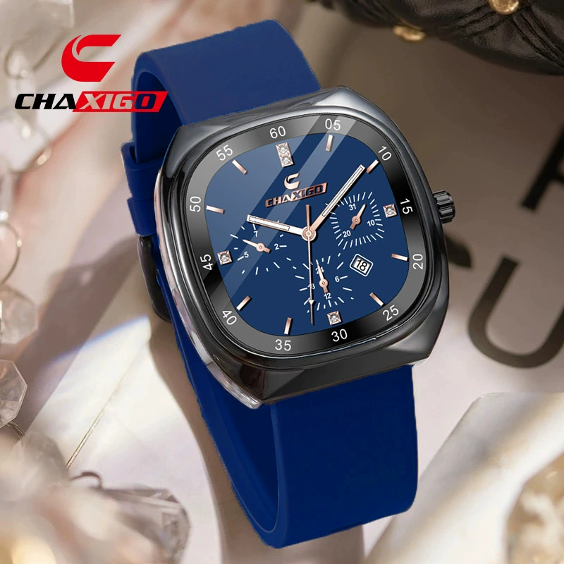Часы CHAXIGO Мужские и женские силиконовые ленты щедрые часы кварцевые часы в прямом эфире женские часы трансграничные часы оптом