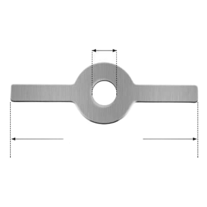 Amoladora de carne doméstica hoja máquina de llenado de salchichas cuchillo de acero inoxidable accesorios de la máquina de Chile Jinzheng picadora de carne cuchillo neto