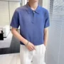 短袖有领条纹源头t恤