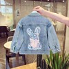 Denim autumn jacket, spring children's clothing girl's, western style, children's clothing