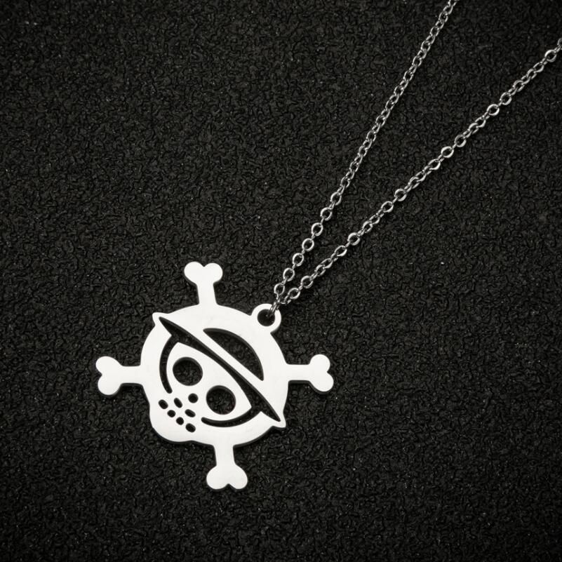 1 Piece Fashion Skull Stainless Steel Plating Pendant Necklace_colorza_8