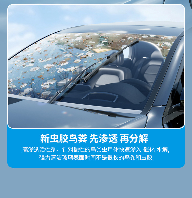 Car Antifreeze Glass Water Oil Film Cleaner Original Liquid Concentrated Car Oil Film Removal Cleaner for Cleaning