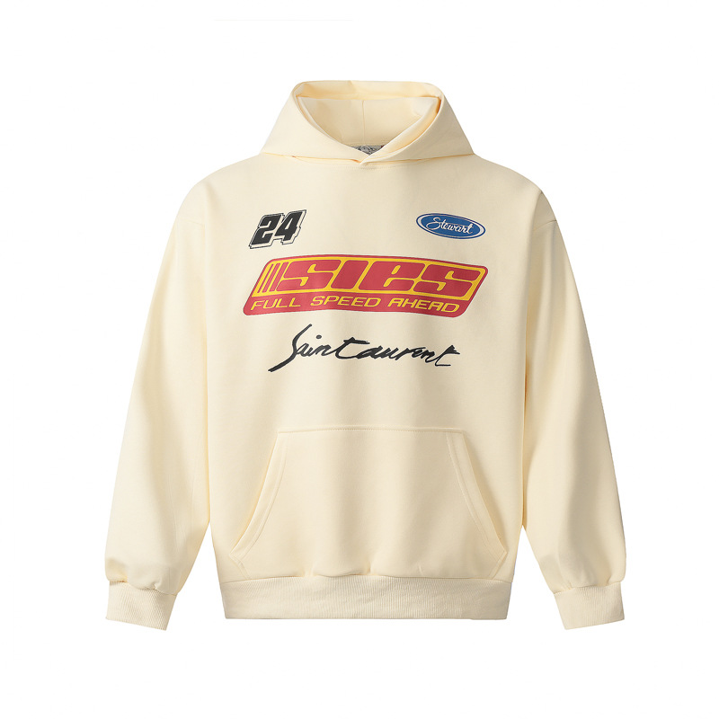 Men's Clothing National Fashion Street Niche Design Sense Letter Printing Loose Hooded Sweater Men's Handsome All-match Casual Hoodie_voghion.com