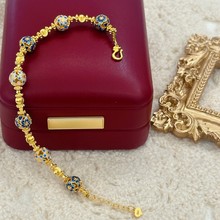 工厂现货批发正品5D无氰精品黄金手链女款国潮系列足金999保真