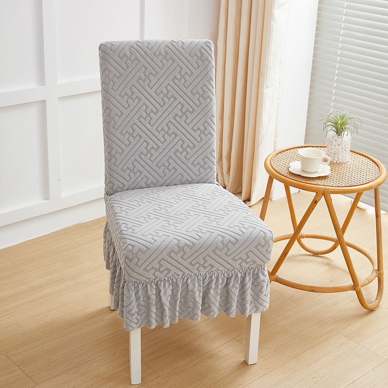 Cuadernas de asiento de asiento de comedor doméstico de cuatro estaciones cubierta de asiento todo incluido cubierta de asiento curva universal cubierta de protección de mesa elástica