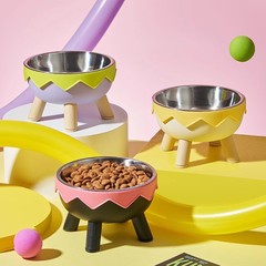 猫碗宠物不锈钢高脚碗护颈猫咪食盆防滑防打翻狗碗