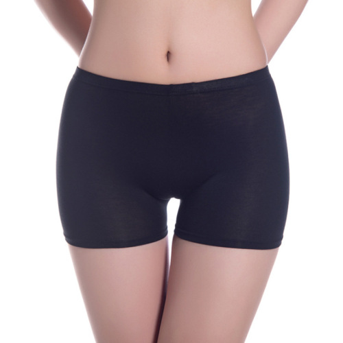 Solid color simple white skin black anti-exposure spring and summer women's safety pants mid-waist modal leggings dropshipping