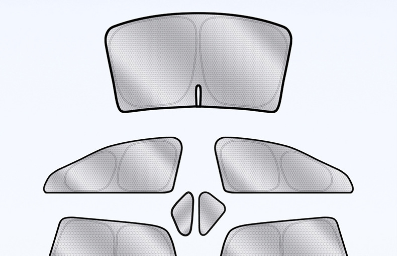 Car sunshade, vehicle-specific graphene privacy curtain, sun protection curtain, heat-insulating car window sunshade