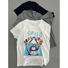 复古油画女孩短袖T恤女士夏季薄款正肩袖显瘦套头衫圆领休闲风tee