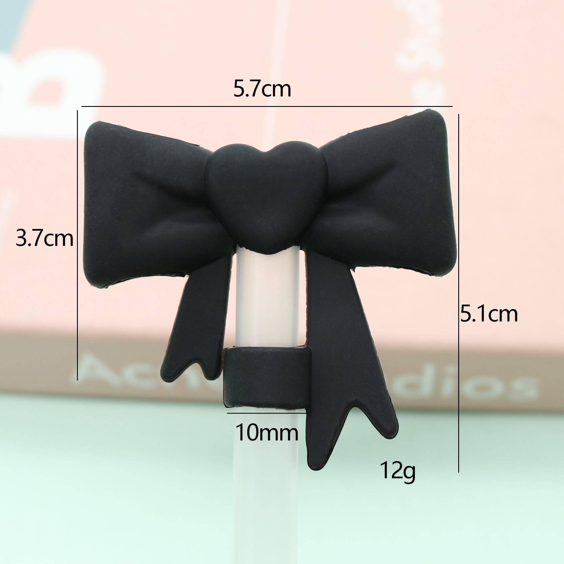 Tapa de pajita de silicona de grado alimenticio de 10mm Tapa de pajita a prueba de polvo Tapa de pajita linda Cubierta de polvo de dibujos animados tridimensional Cubierta de pajita