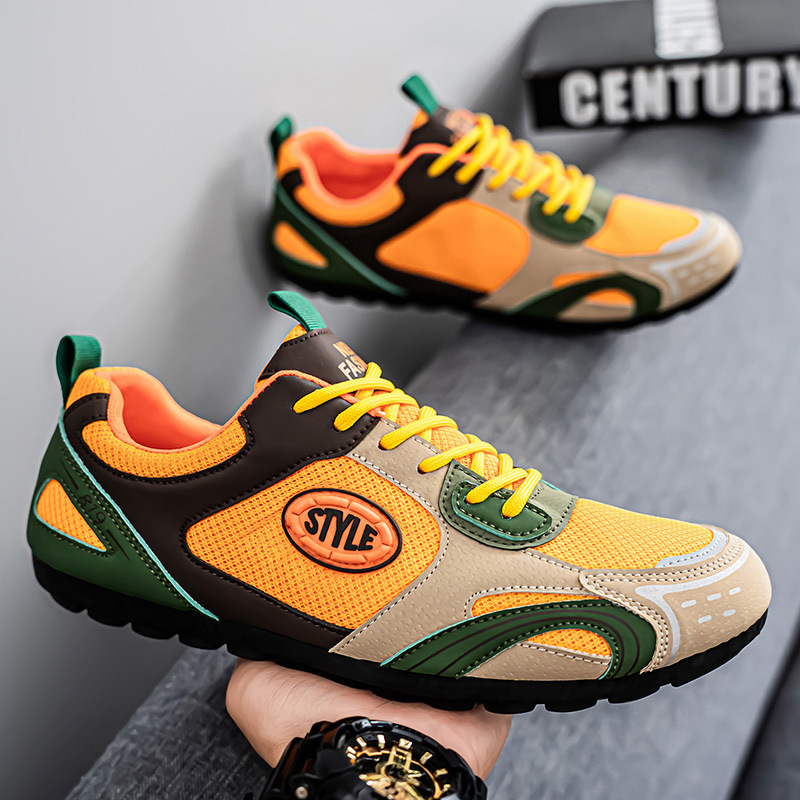 2025 zapatos de hombre, zapatos Forrest Gump deportivos de suela blanda de verano, zapatos de un solo pedal para hombre de talla grande, zapatos de moda Doudou de conducción perezosa