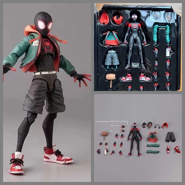 Miles Morales Spider-Man Joint Movable Ornaments Hand-made Model