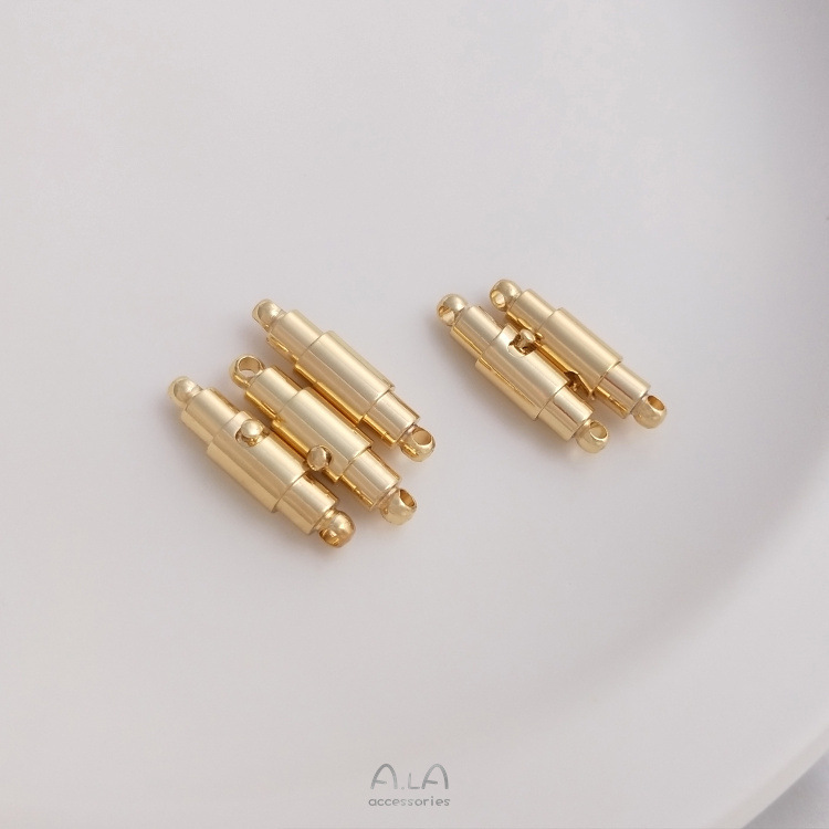 Magnetic buckle 14K gold color retaining iron magnetic buckle imitation shedding handmade buckle diy bracelet necklace connection buckle Magnetic buckle 14K gold color retaining iron magnetic buckle imitation shedding handmade buckle diy bracelet necklace connection buckle