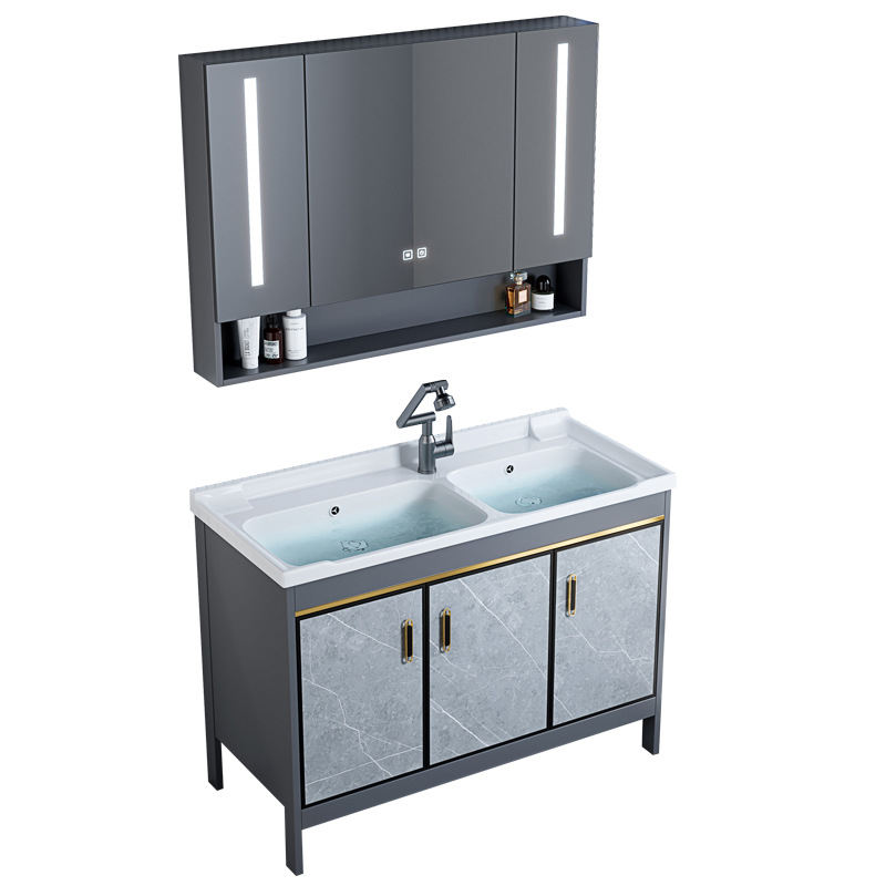 Fábrica de envío directo, espacio de piso de comercio exterior, armario de baño de aluminio, baño combinado, lavabo, lavabo, hotel, lavabo transfronterizo