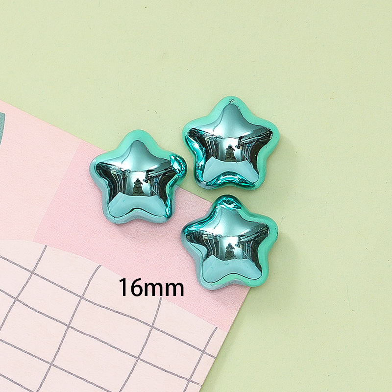 Textura de metal lindo expansión estrella DIY crema pegamento teléfono caso zapato hebilla horquilla resina joyería accesorios al por mayor