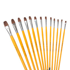 Manufacturer wholesale wolf hair watercolor pencil watercolor set acrylic oil painting brush set pure wolf hair paint brush wholesale 