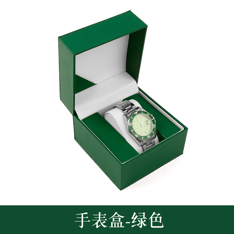 Estuche para Reloj de Cuero PU Cosido, Estuche para Reloj de Regalo Empresarial con un Toque de Alta Gama, Joyero, Estuche para Reloj Simple, Joyero para Empaque de Relojes.