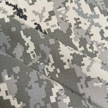 涤棉混纺乌克兰迷彩布防撕裂小方格三利格户外防水迷彩面料