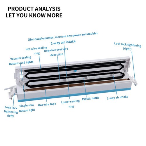 Home kitchen small fully automatic food packaging machine packaging sealing plastic sealing machine vacuum machine vacuum sealing machine