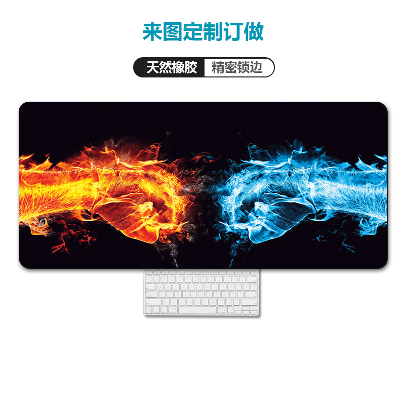 Amazon transfronteriza mapa de calor Rage bestia equipo alfombrilla de ratón de gran tamaño engrosada bloqueo escritorio de la computadora pad alfombrilla de ratón