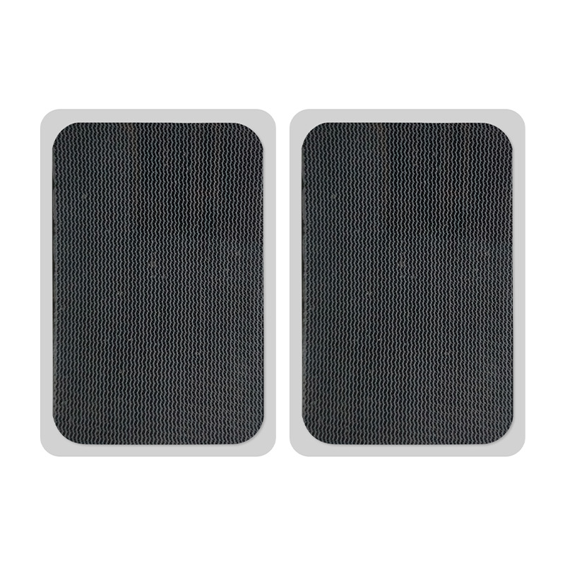 Electrodos adhesivos de silicona 6x9 mm, parches de terapia TENS para masaje y fisioterapia