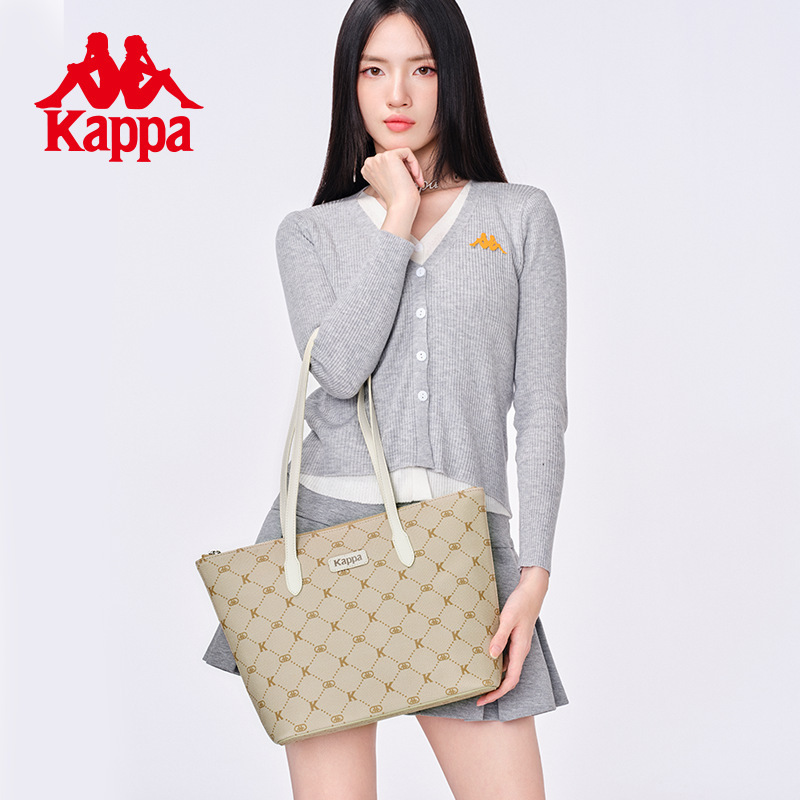 Kappa Kappa 25 Years New Large-Capacity Tote Bag Women's Commuter Shoulder Bag Versatile Student Laptop Bag Kappa Kappa 25 Years New Large-Capacity Tote Bag Women's Commuter Shoulder Bag Versatile Student Laptop Bag