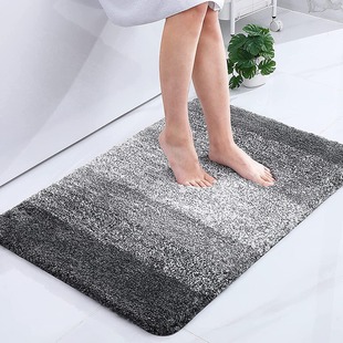 Cross-Border Gradient Color Bathroom Floor Mats, Bathroom Non-Slip Quick-Drying Floor Mats, Household Modern Simple Carpet Labeling and Delivery