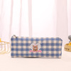 Cute capacious pencil case for elementary school students, South Korea, with embroidery