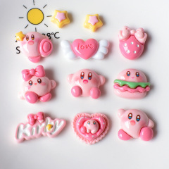 かわいい星のカービィ樹脂部品充電器保護カバー携帯電話ケースdiy卸売りpj874