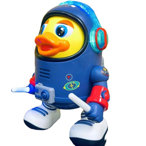 Internet celebrity can sing and dance robot steel toy man electric swing space yellow duck children's toy