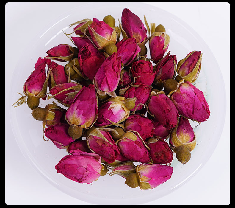 Pingyin Rose Buds (Rosa rugosa) — Sulfur-Free Sun-Dried Rose Tea, 500g in use