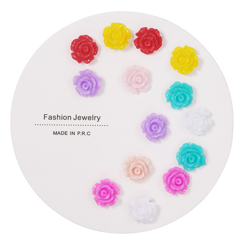 New European and American fashion trend elegant fairy ear jewelry one week earring delicate small combination earrings women 