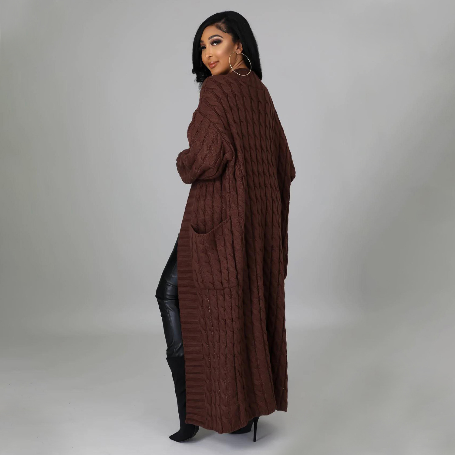 Long Sleeve Long Sweater Coat - Sweaters - Uniqistic.com