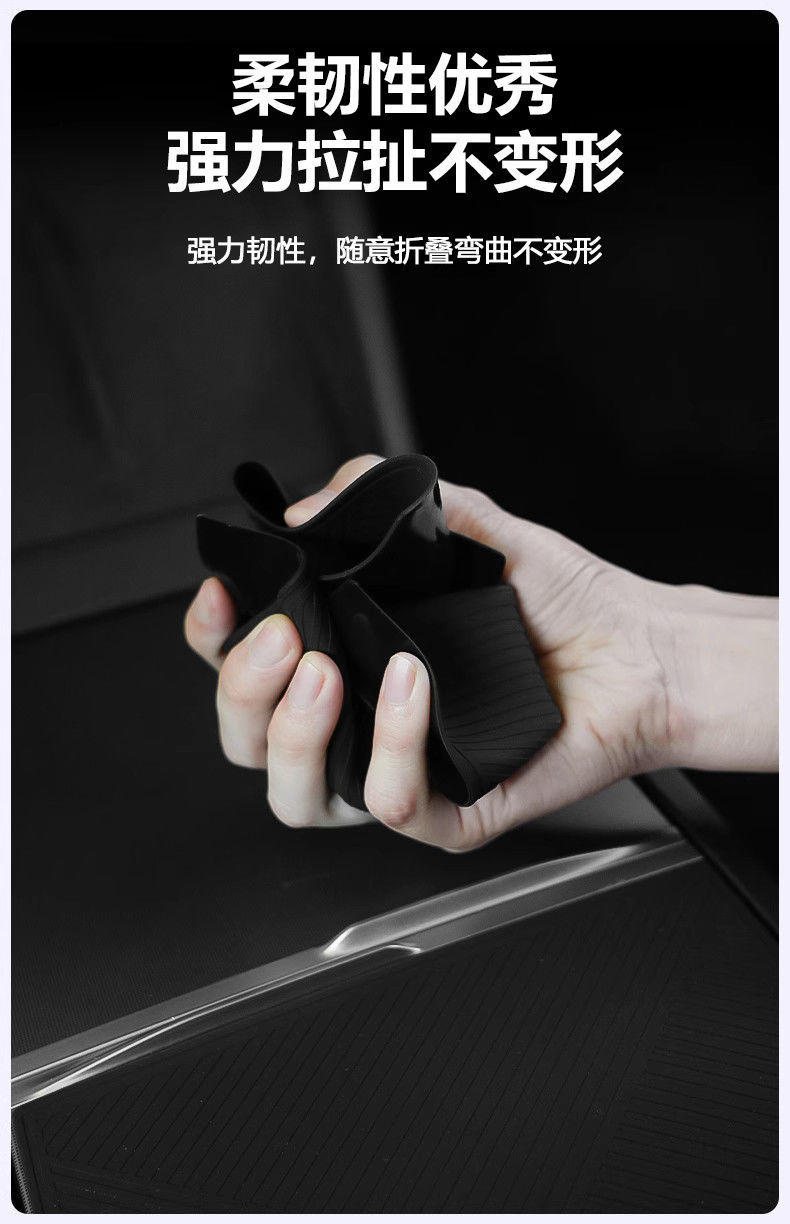 Suitable for Tesla's New Version of Model Y/3 Silicone Central Control Panel Stickers to Protect Interior Modifications and Decorative Accessories