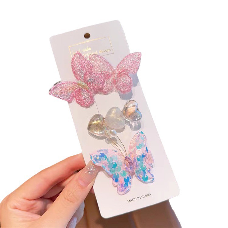 Accesorios para el cabello de sirena para niños hielo y nieve horquilla tocado clip lateral pequeña princesa tocado Super Hada bebé accesorios para el cabello traje pelo