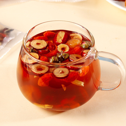 Red Sugar Ginger Jujube Tea, Black Sugar Longan Jujube Goji Berry Flower Tea, Women's Qi and Blood Menstrual Tea, Black Sugar Ginger Tea Wholesale