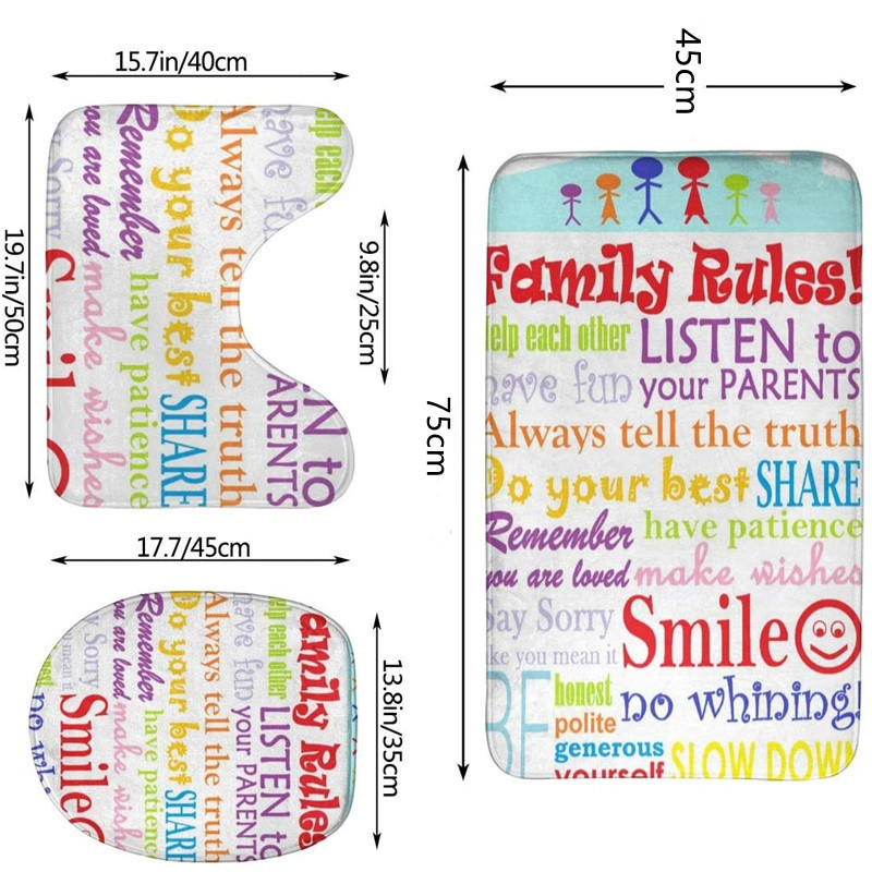 家庭规则浴室垫：4575