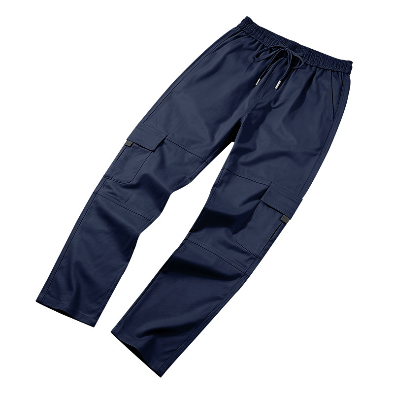 Men's Clothing Men's Casual Trousers Loose Fit Multi Pocket Cargo Pants Patchwork Straight Leg For Formal & Casual_viptrois.com