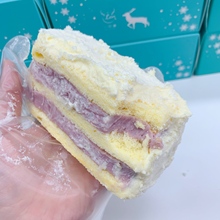 一只澜 紫霞仙子香芋奶砖 牛乳芋泥三明治代餐蛋糕甜品早餐糕点心
