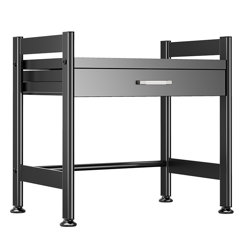 Cocina encimera horno microondas rack de almacenamiento con cajón vajilla caja de almacenamiento horno cocina de arroz estante de almacenamiento multifuncional