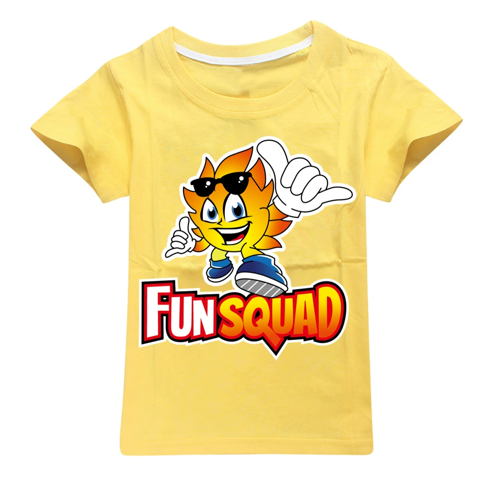 Children's cotton T-shirt Boy Fun Squad Gaming Cartoon T shirt Print Kids T-shirt Girl's Harajuku Summer 3D Short Sleeve T-shirt t-shirt in kid	