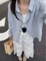 春季条纹气质薄款衬衫