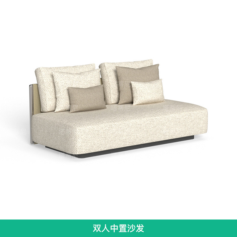 Sofá de tejido de cuerda al aire libre patio villa terraza diseñador de muebles jardín al aire libre impermeable sofá de ocio