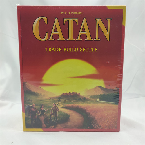 Catan Board Game in Cross-Border English Version for Adults and Children, an Intelligent and Leisure Toy Card Game