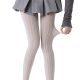 [Leggings Collection] Grey Pantyhose JK Spring and Autumn Velvet White Pantyhose Light Leg Artifact One-Body Socks