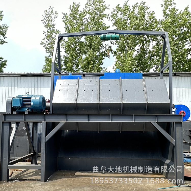 6米长六角滚筒抛光机五金钢板件去毛刺机火烧铁研磨抛光机