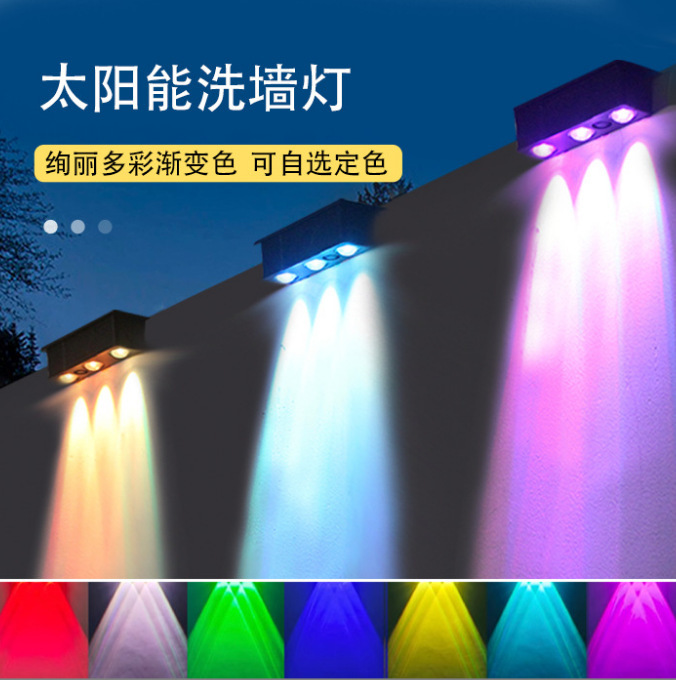 クロスボーダー太陽光壁灯家庭用塀庭灯屋外花園装飾配置防水雰囲気屋外灯|undefined